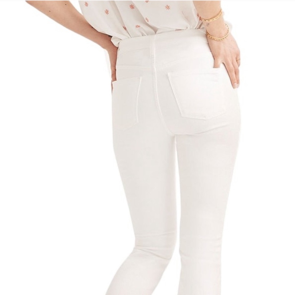 Madewell White Cali Demi Boot Distressed